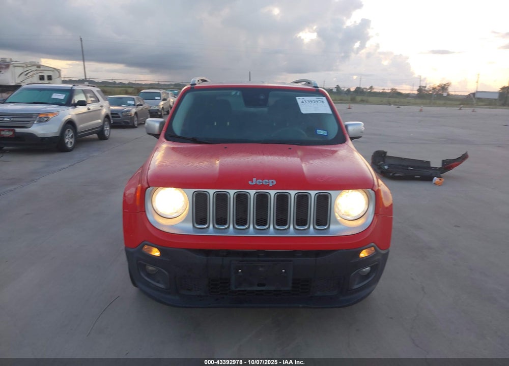 2017 JEEP RENEGADE LIMITED FWD VIN: ZACCJADBXHPE40132