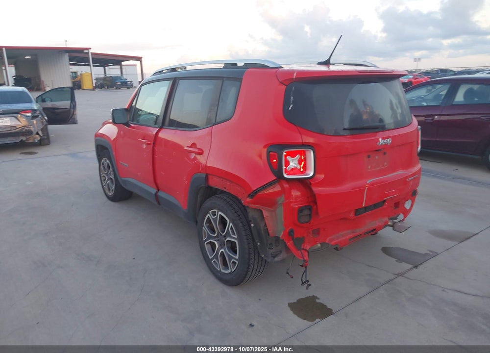 2017 JEEP RENEGADE LIMITED FWD VIN: ZACCJADBXHPE40132