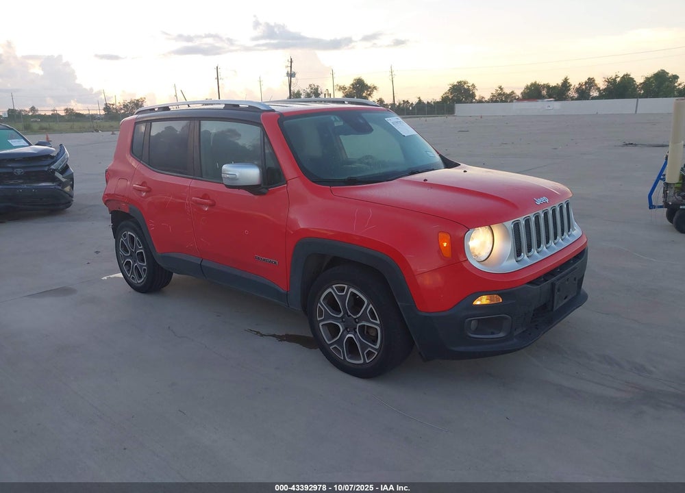 2017 JEEP RENEGADE LIMITED FWD VIN: ZACCJADBXHPE40132