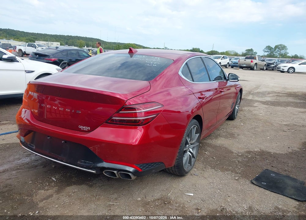2023 GENESIS G70 2.0T RWD VIN: KMTG34TA7PU121257