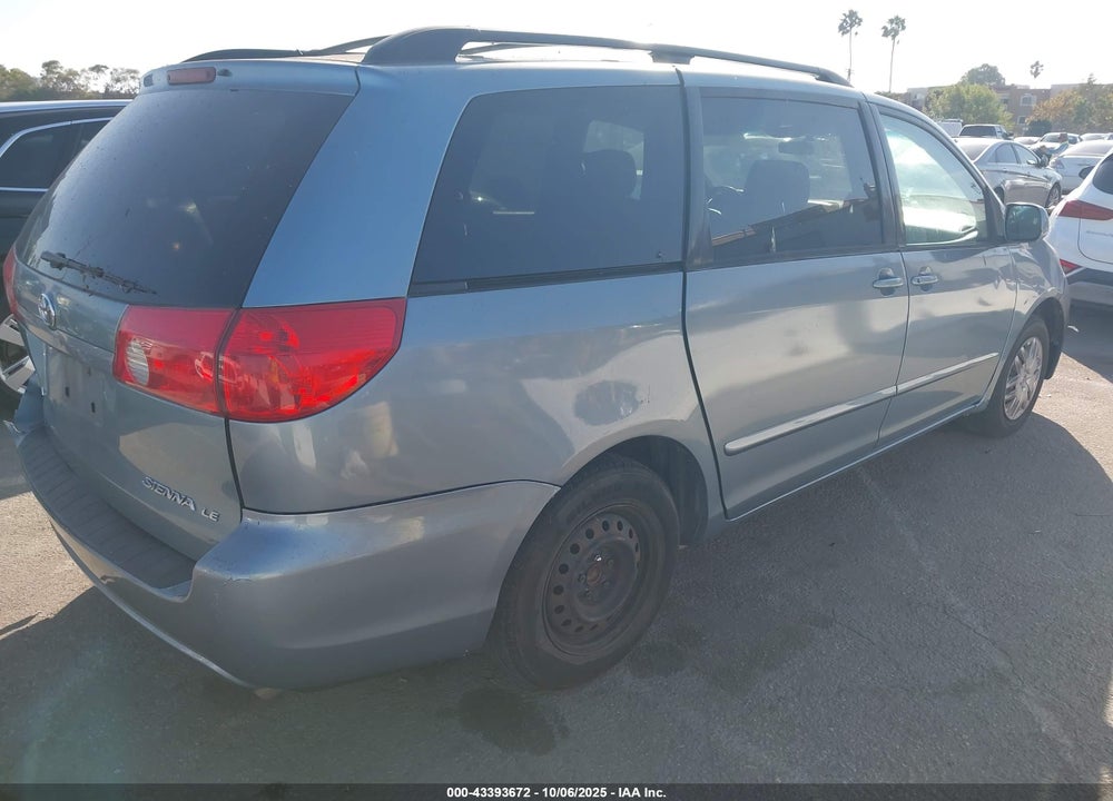 2008 TOYOTA SIENNA LE VIN: 5TDZK23C08S184836
