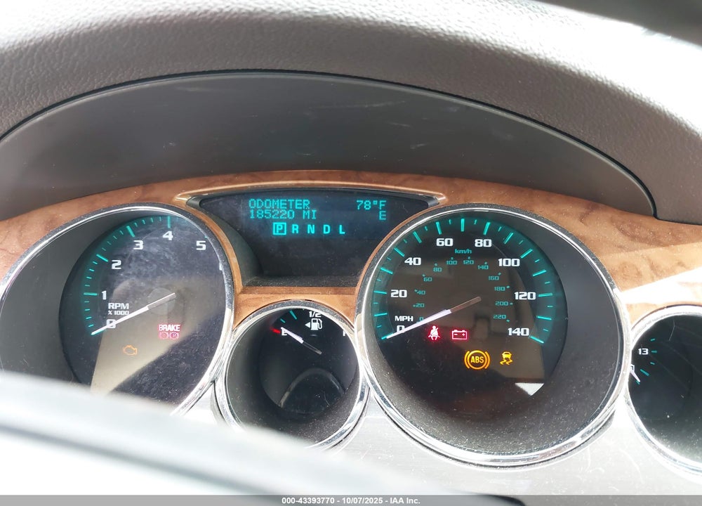 2011 BUICK ENCLAVE VIN: 5GAKRBEDXBJ183007