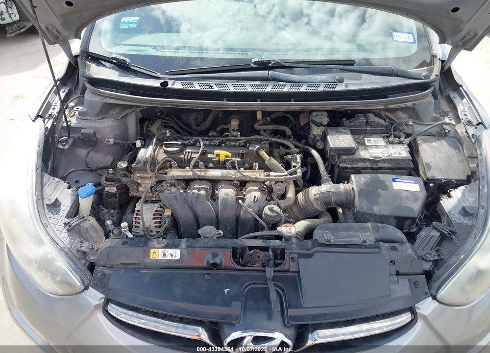 2012 HYUNDAI ELANTRA VIN: KMHDH4AE5CU276498