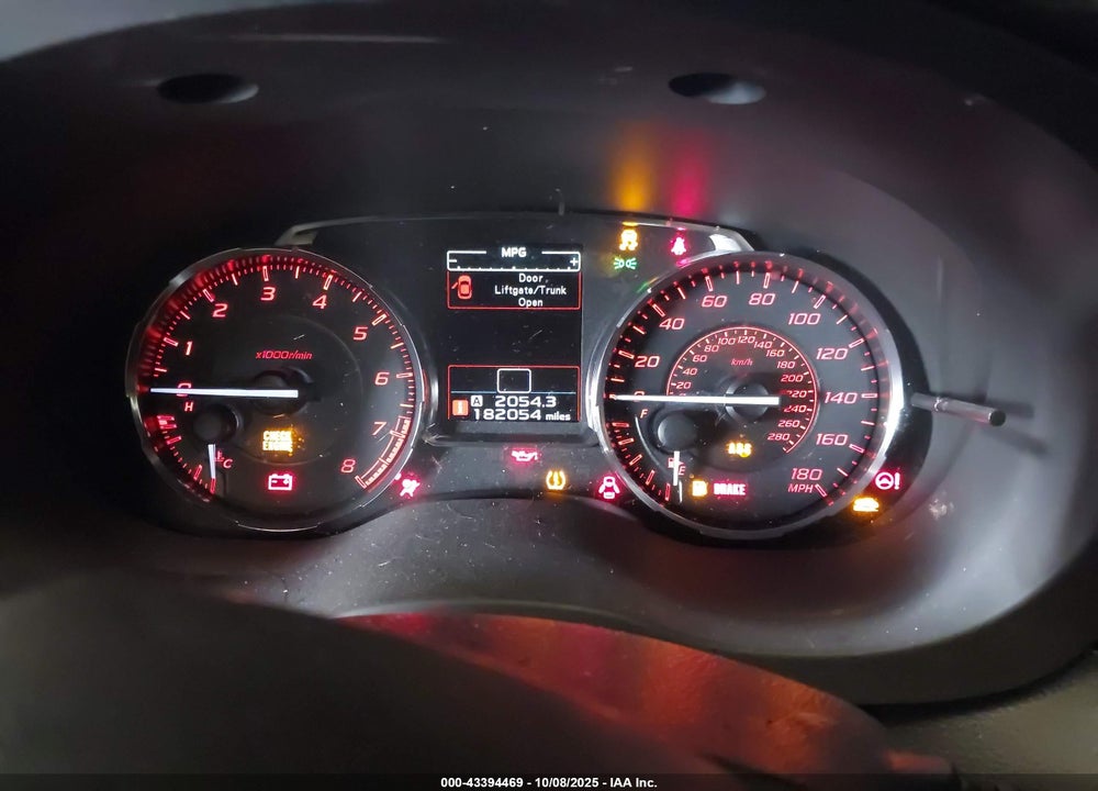 2017 SUBARU WRX VIN: JF1VA1B68H9808832