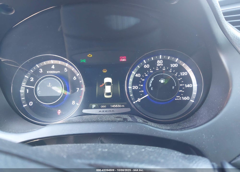 2014 HYUNDAI AZERA VIN: KMHFH4JG4EA420105