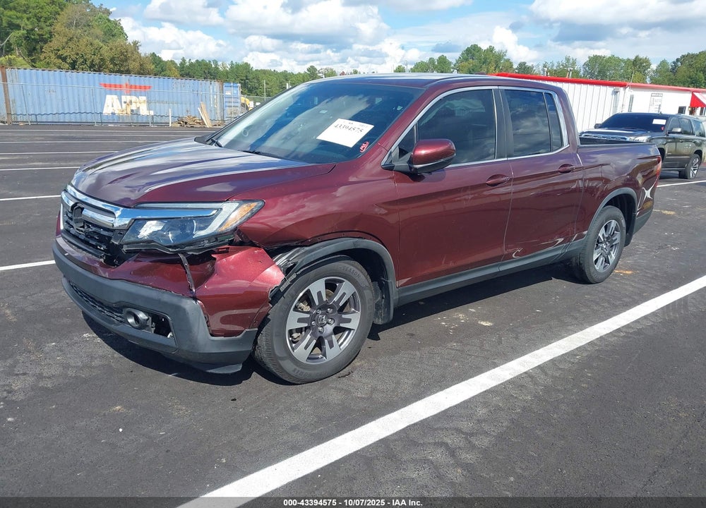 2017 HONDA RIDGELINE RTL-T VIN: 5FPYK2F64HB005436