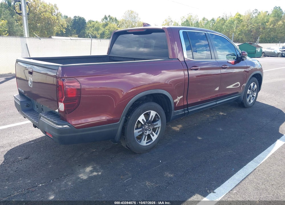 2017 HONDA RIDGELINE RTL-T VIN: 5FPYK2F64HB005436