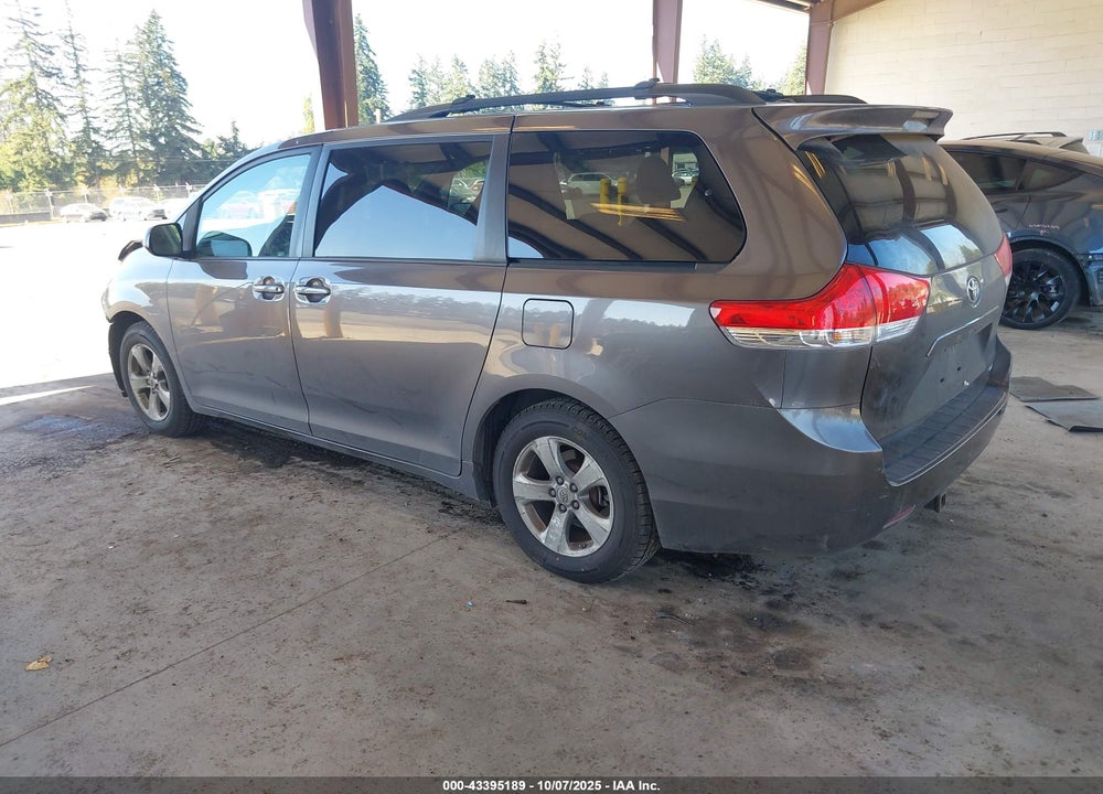 2012 TOYOTA SIENNA LE V6 8 PASSENGER VIN: 5TDKK3DC6CS247694