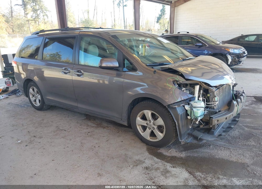 2012 TOYOTA SIENNA LE V6 8 PASSENGER VIN: 5TDKK3DC6CS247694