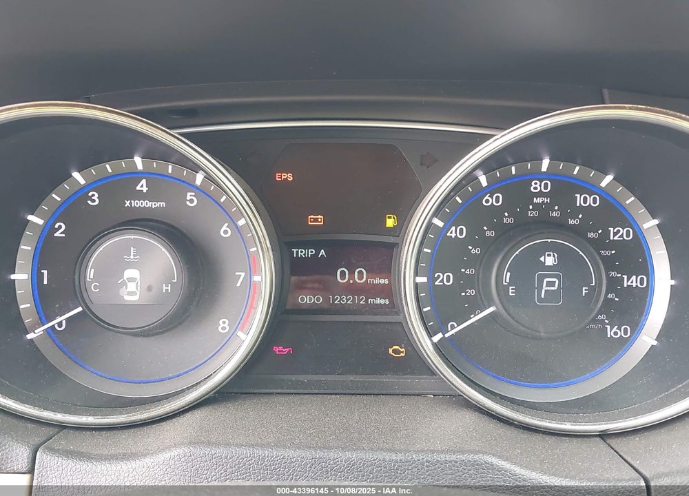 2011 HYUNDAI SONATA GLS VIN: 5NPEB4ACXBH153278