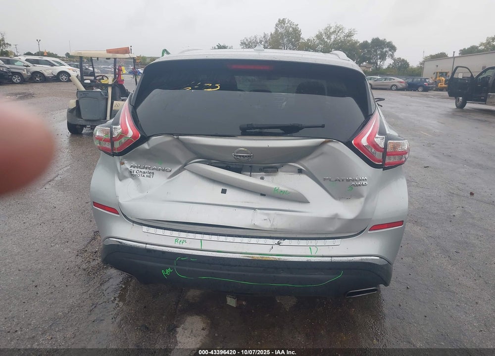 2015 NISSAN MURANO VIN: 5N1AZ2MH3FN228698