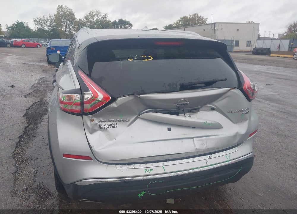 2015 NISSAN MURANO VIN: 5N1AZ2MH3FN228698