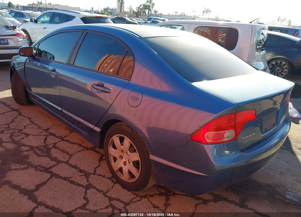 2007 HONDA CIVIC LX VIN: JHMFA16537S000796