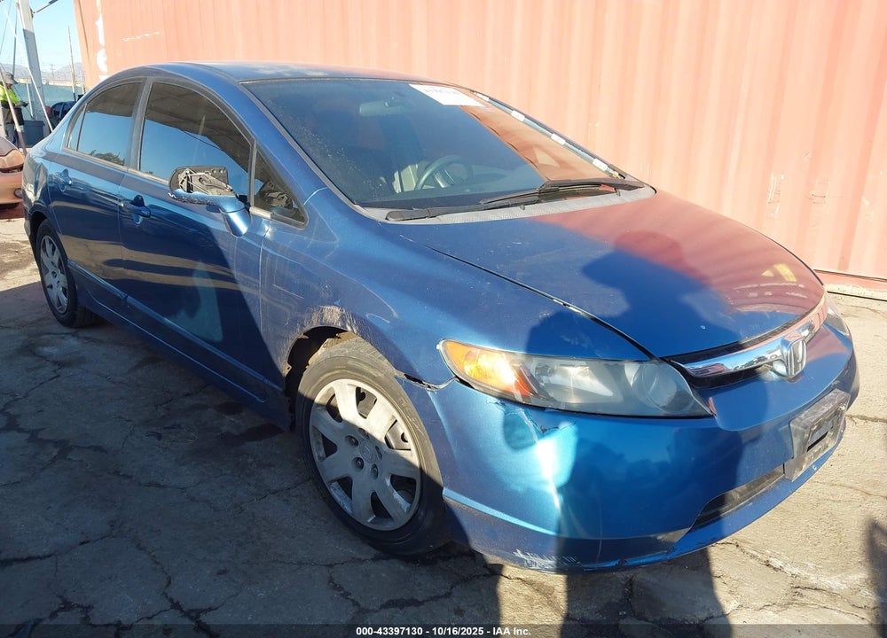 2007 HONDA CIVIC LX VIN: JHMFA16537S000796