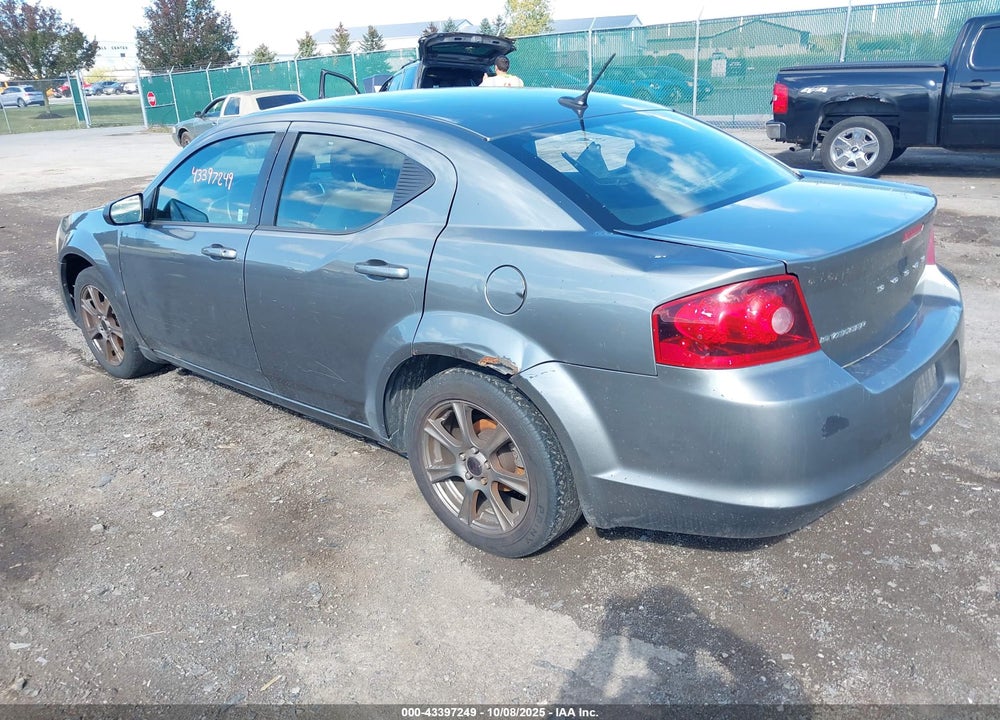 2012 DODGE AVENGER VIN: 1C3CDZABXCN132720