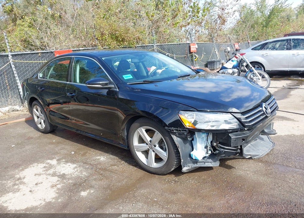 2012 VOLKSWAGEN PASSAT 2.5L SE VIN: 1VWBP7A37CC034524
