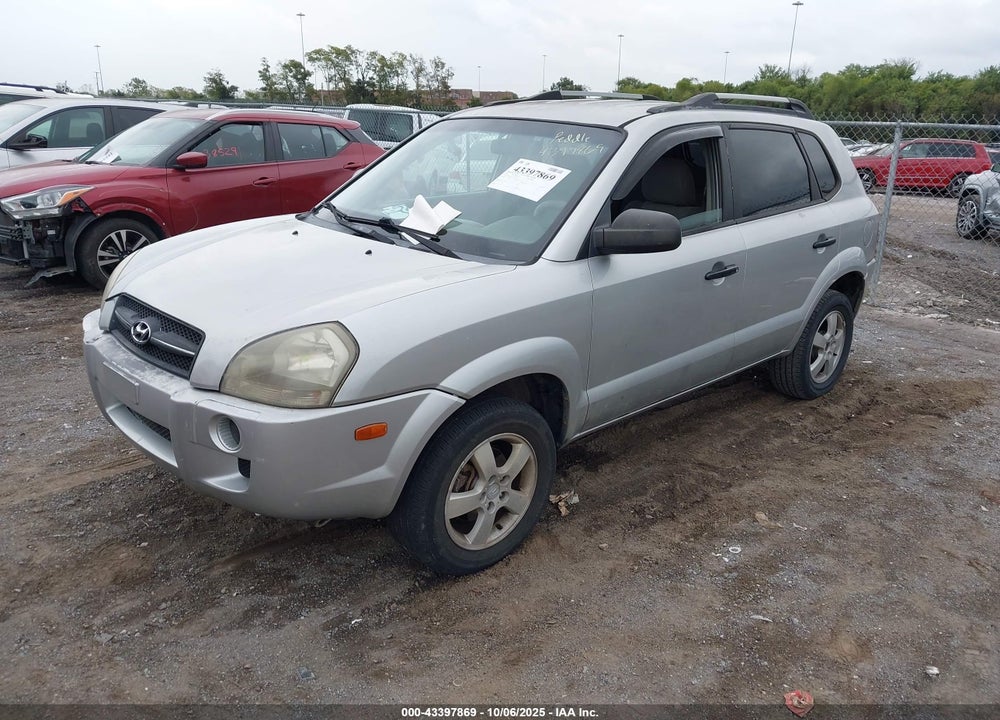 2007 HYUNDAI TUCSON VIN: KM8JM12B17U500891