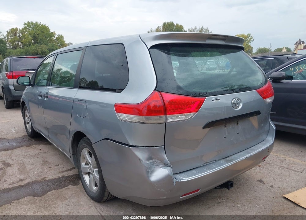 2014 TOYOTA SIENNA L V6 7 PASSENGER VIN: 5TDZK3DCXES497697
