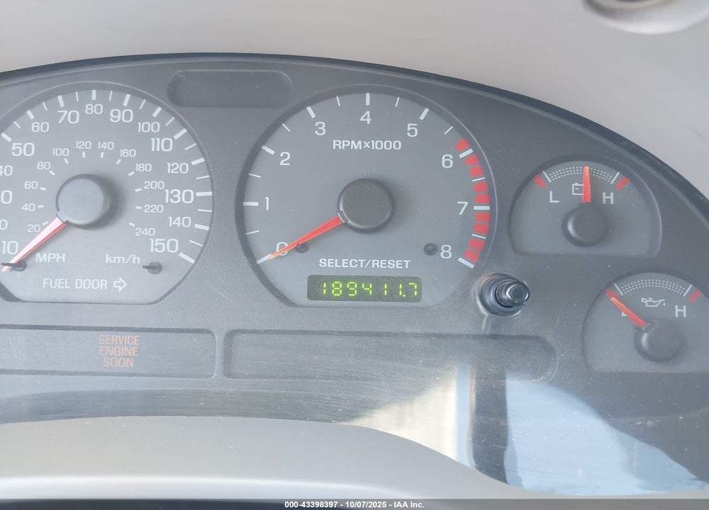 2001 FORD MUSTANG GT VIN: 1FAFP45X11F250497