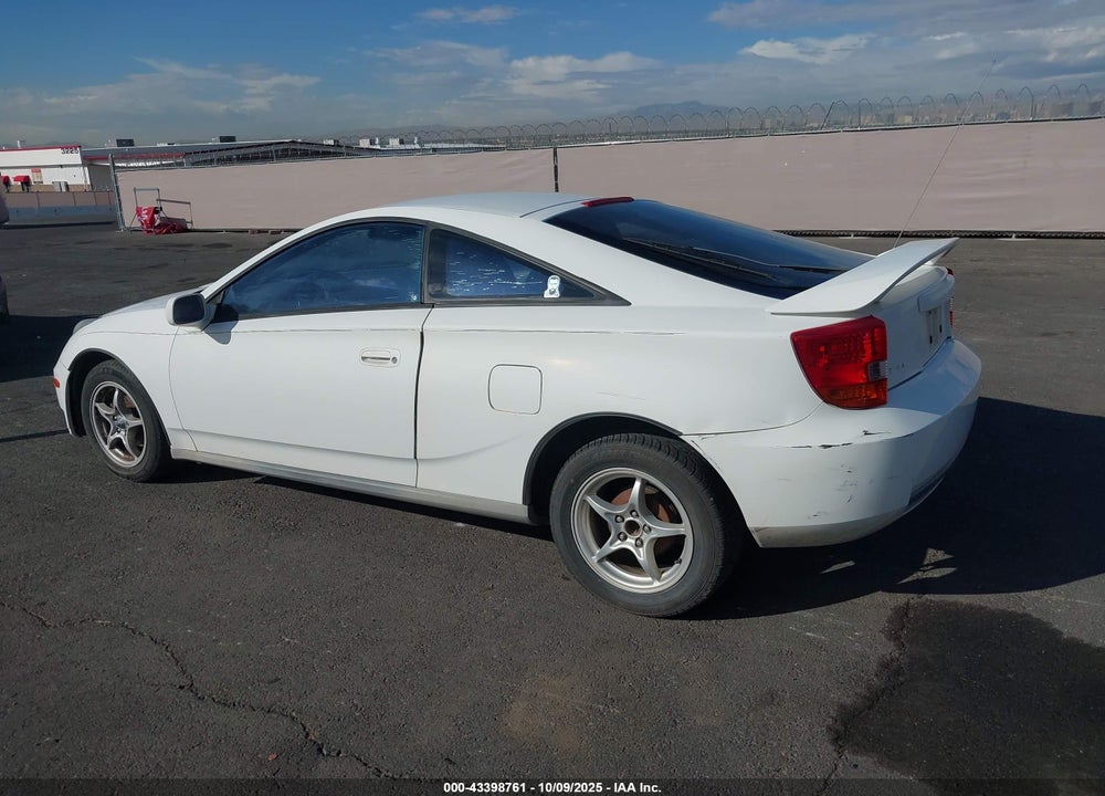 2000 TOYOTA CELICA GT VIN: JTDDR32T1Y0032743