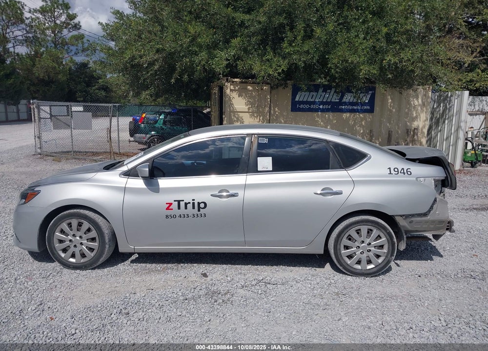 2019 NISSAN SENTRA S VIN: 3N1AB7APXKY341193