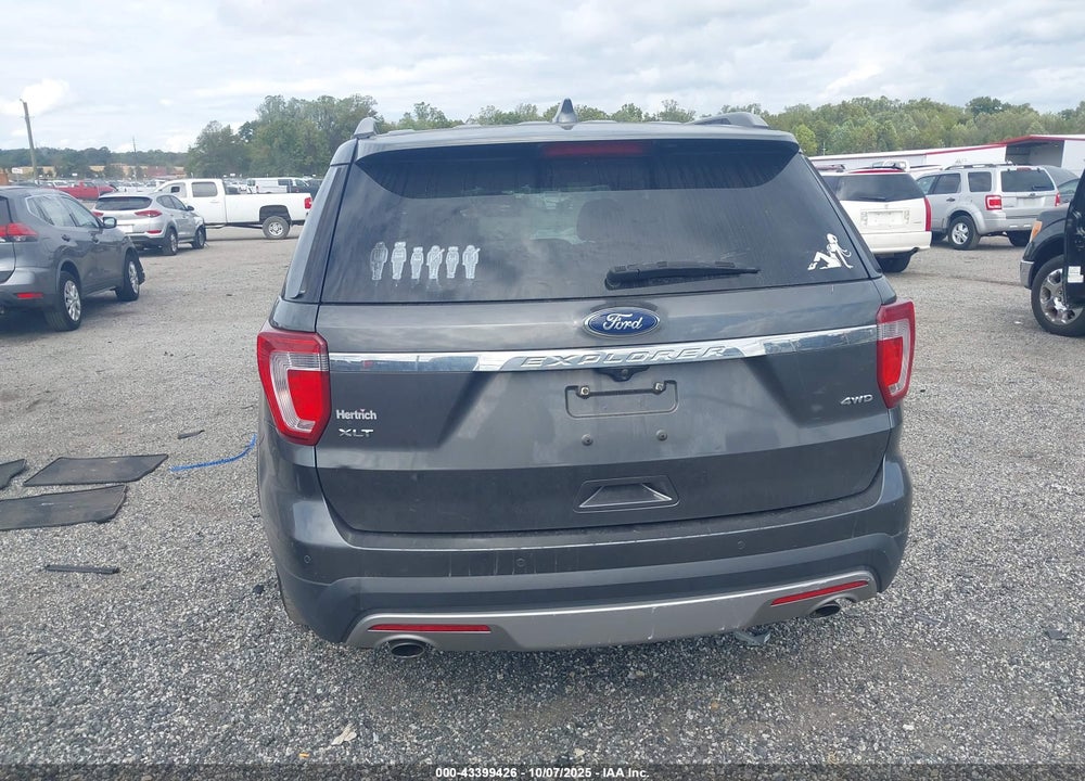 2017 FORD EXPLORER XLT VIN: 1FM5K8D85HGE34444