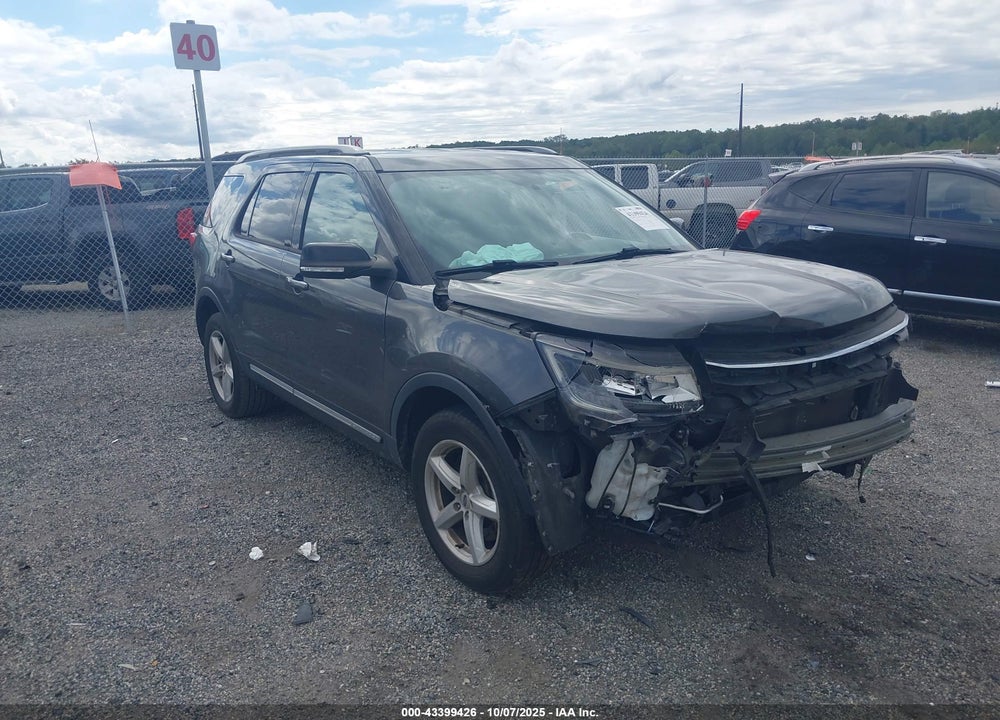 2017 FORD EXPLORER XLT VIN: 1FM5K8D85HGE34444