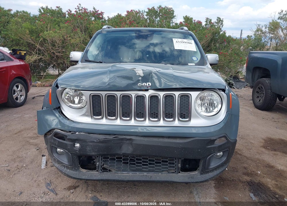 2017 JEEP RENEGADE LIMITED FWD VIN: ZACCJADB1HPF78187
