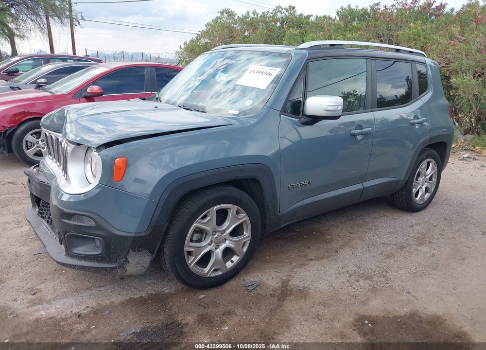 2017 JEEP RENEGADE LIMITED FWD VIN: ZACCJADB1HPF78187