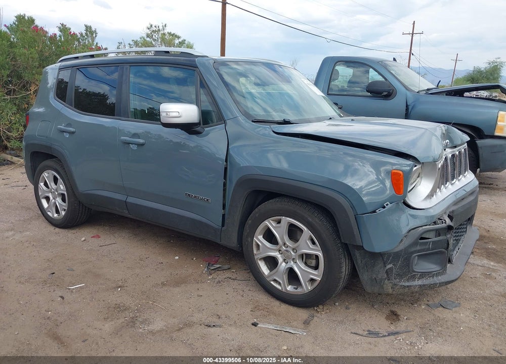 2017 JEEP RENEGADE LIMITED FWD VIN: ZACCJADB1HPF78187