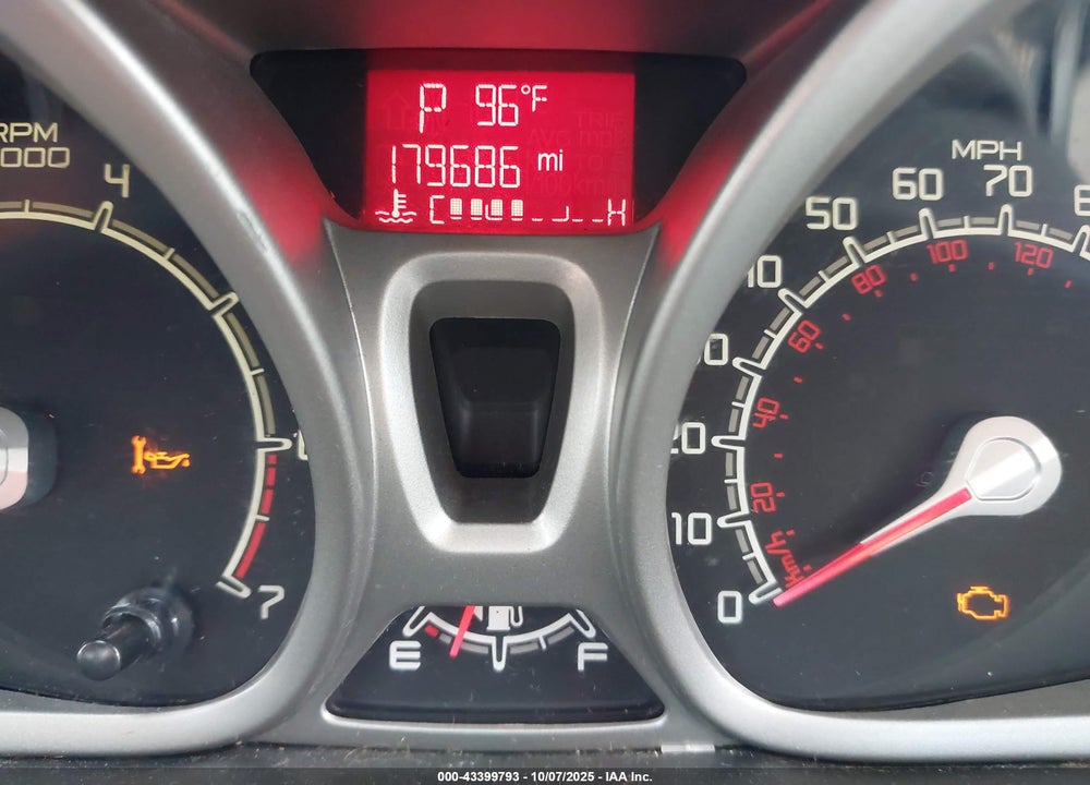 2013 FORD FIESTA VIN: 3FADP4EJ8DM225202