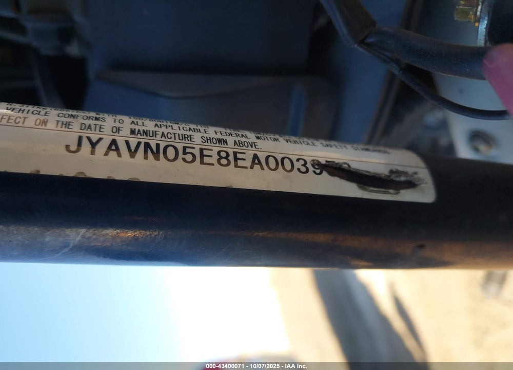 2014 YAMAHA XVS950 CU VIN: JYAVN05E8EA003950