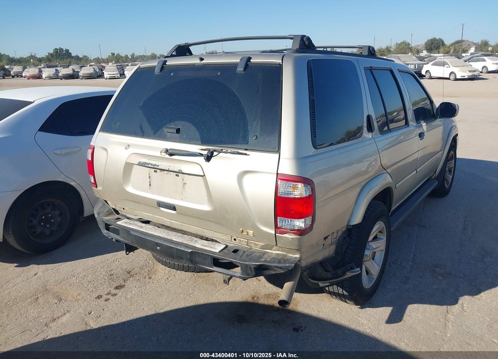 2002 NISSAN PATHFINDER LE VIN: JN8DR09Y62W726059