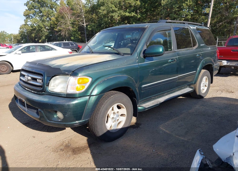 2001 TOYOTA SEQUOIA LIMITED V8 VIN: 5TDBT48A61S055913