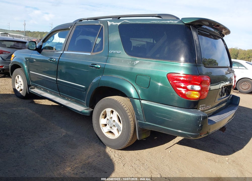 2001 TOYOTA SEQUOIA LIMITED V8 VIN: 5TDBT48A61S055913