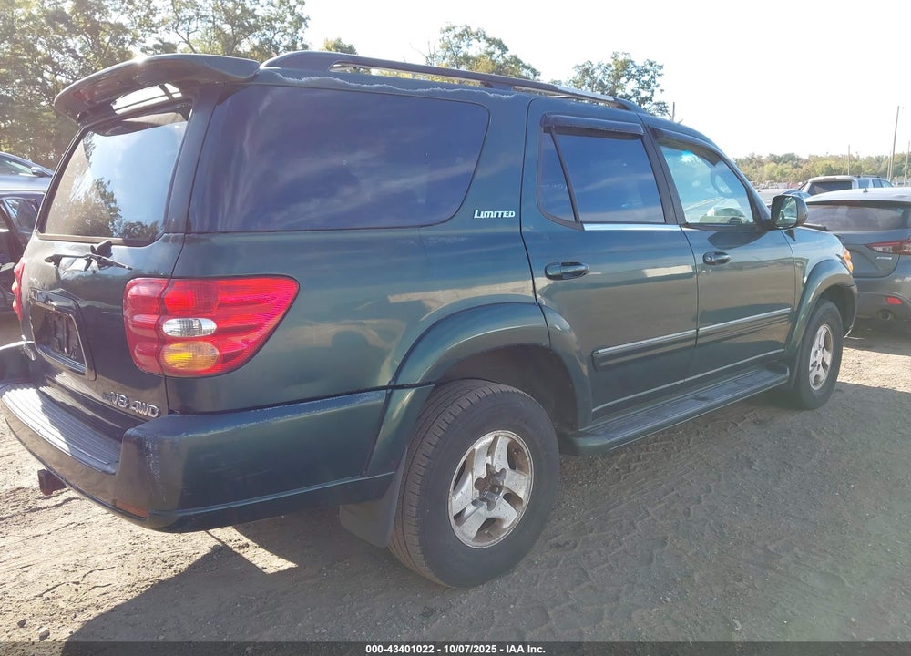 2001 TOYOTA SEQUOIA LIMITED V8 VIN: 5TDBT48A61S055913