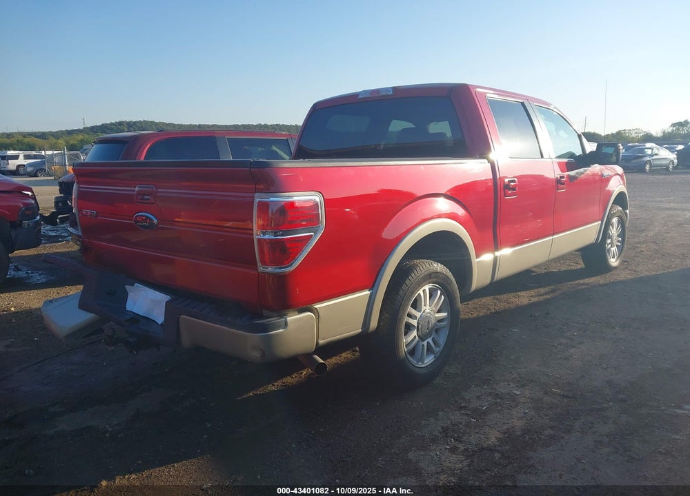 2009 FORD F-150 KING RANCH/LARIAT/PLATINUM/XL/XLT VIN: 1FTPW12V09FA41881