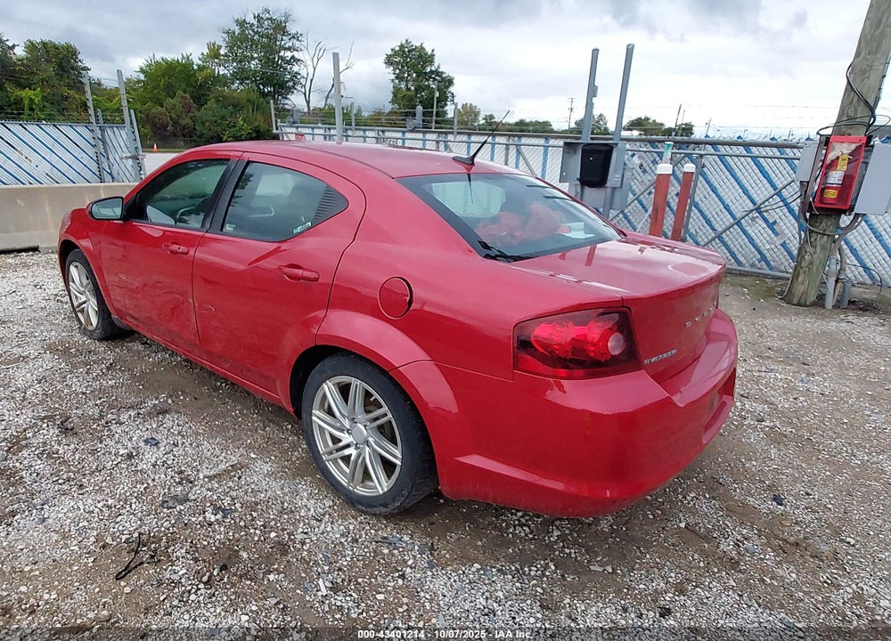 2011 DODGE AVENGER VIN: 1B3BD2FB2BN534416