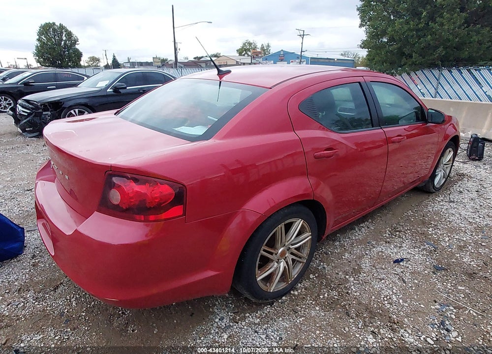 2011 DODGE AVENGER VIN: 1B3BD2FB2BN534416