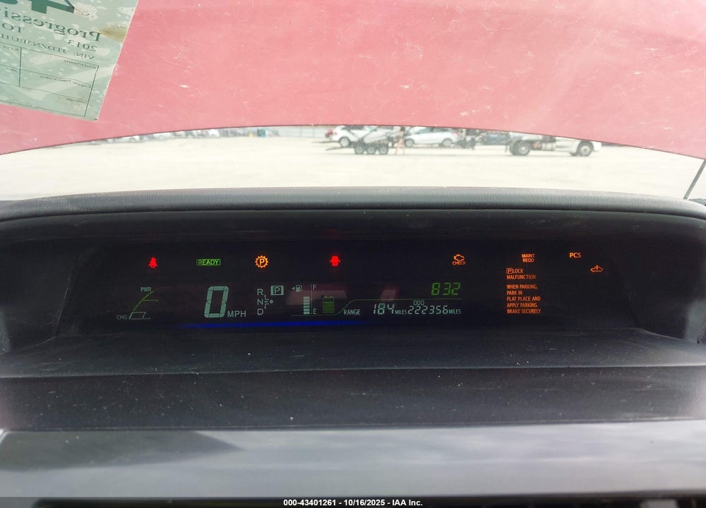 2013 TOYOTA PRIUS V VIN: JTDZN3EU1D3222279