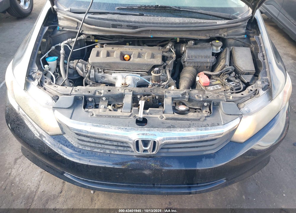 2012 HONDA CIVIC LX VIN: 2HGFB2F57CH307556