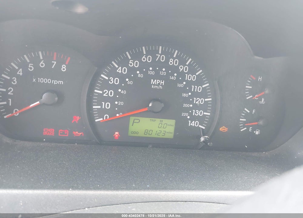 2006 KIA SPECTRA EX/LX/SX VIN: KNAFE121665237057