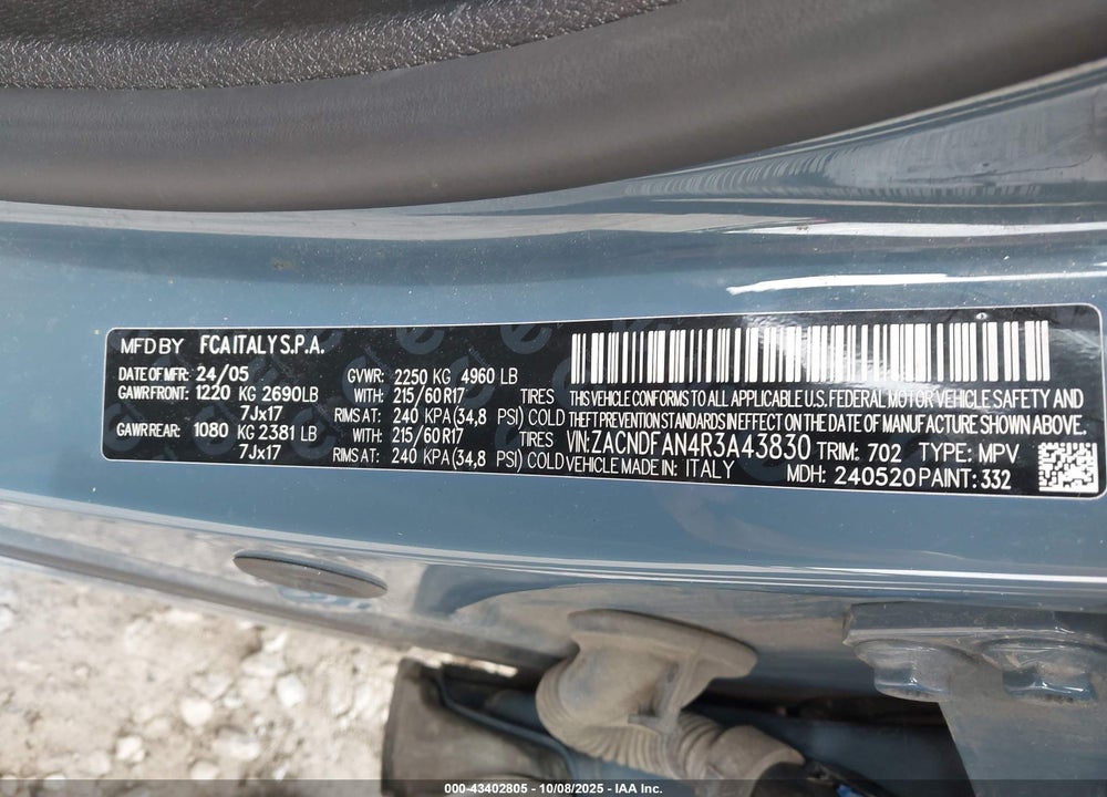 2024 DODGE HORNET GT AWD VIN: ZACNDFAN4R3A43830