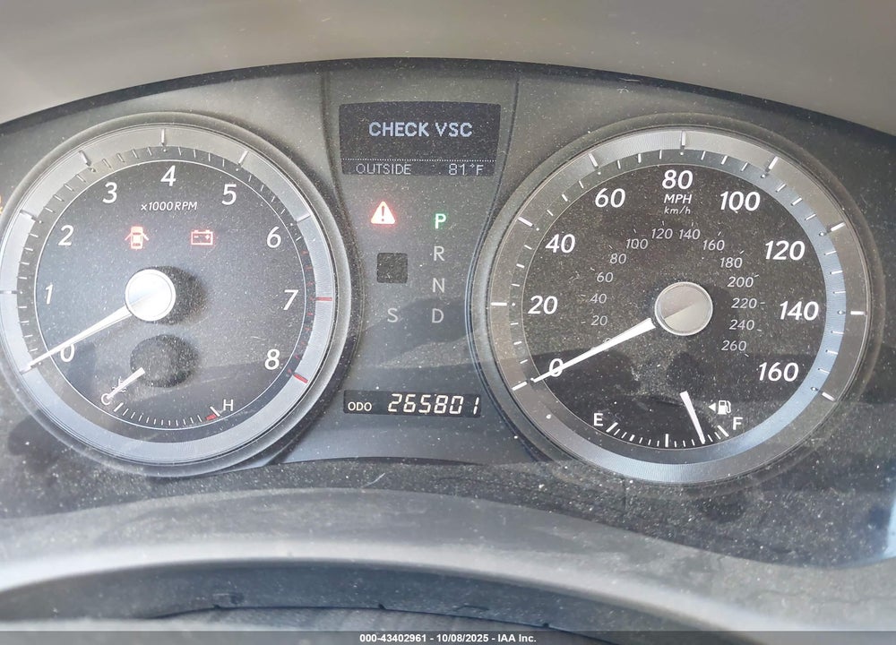 2008 LEXUS ES 350 VIN: JTHBJ46G282221213