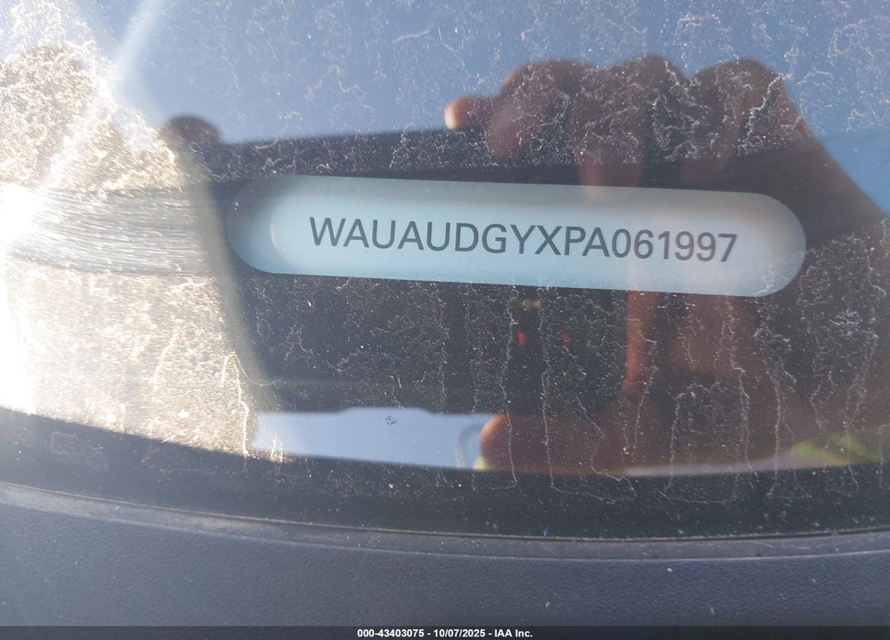 2023 AUDI A3 VIN: WAUAUDGYXPA061997