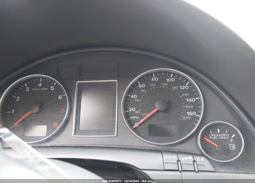 2005 AUDI A4 2.0T VIN: WAUDF68E65A483284