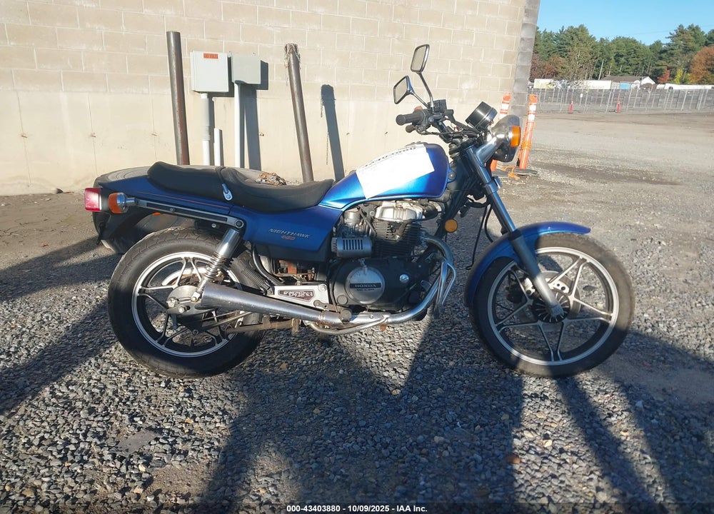 1986 HONDA CB450 VIN: JH2PC055XGM401690