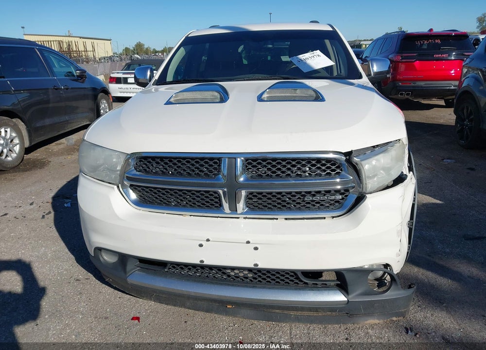 2012 DODGE DURANGO CREW VIN: 1C4SDHDT0CC186965