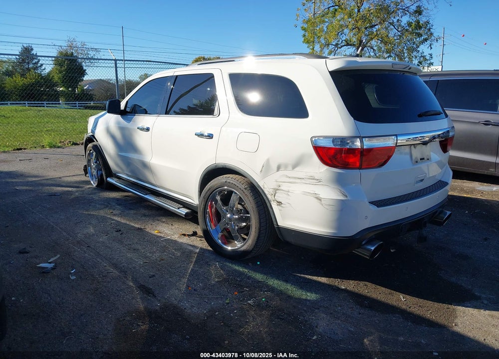 2012 DODGE DURANGO CREW VIN: 1C4SDHDT0CC186965