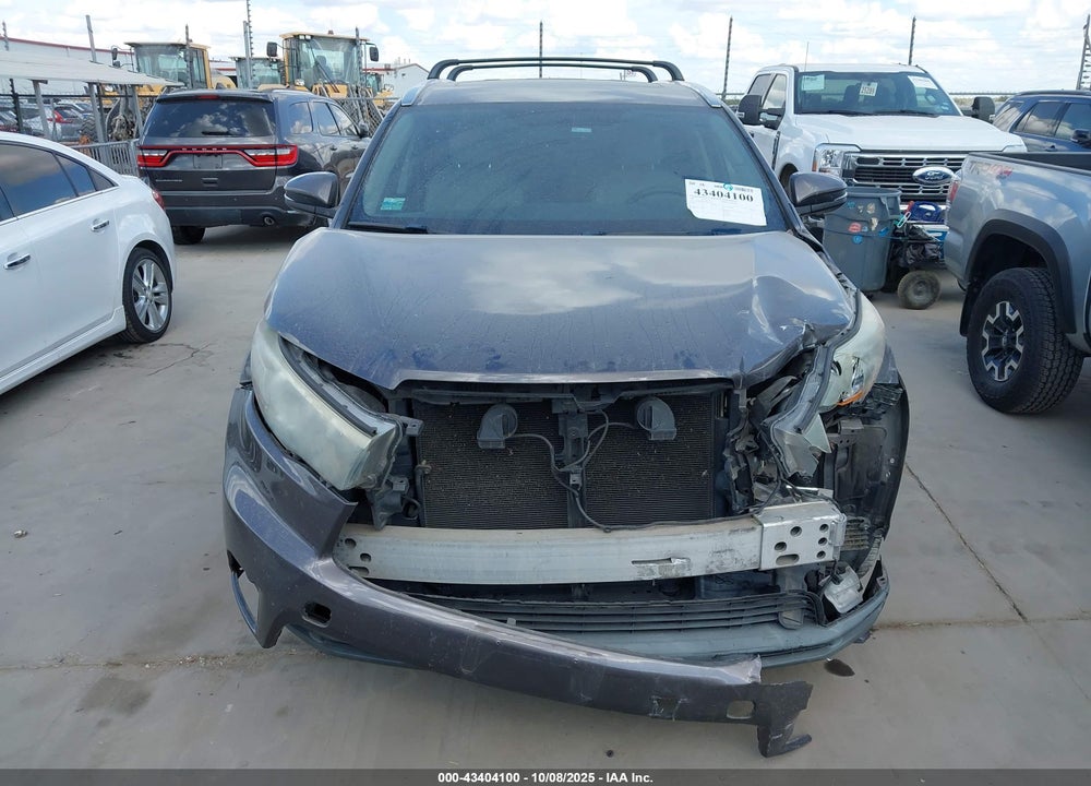 2015 TOYOTA HIGHLANDER LIMITED V6 VIN: 5TDDKRFH2FS087726